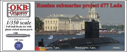 1/350 Russian submarine project 677 Lada
