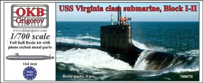 1/700 USS Virginia class submarine, Block I-II