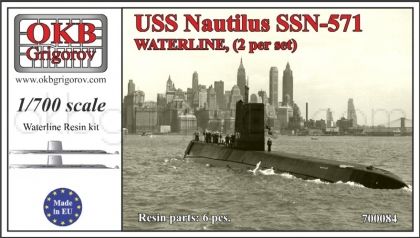 USS Nautilus SSN-571,WATERLINE, (2 per set)
