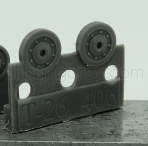 1/72 Wheels for T-26, late