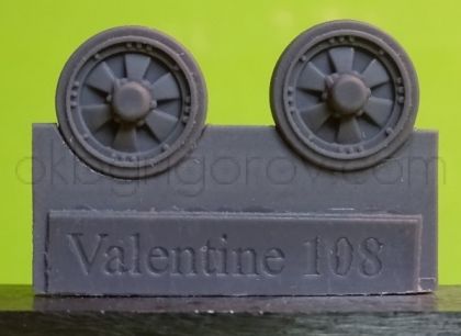 1/72 Wheels for Valentine, type 2
