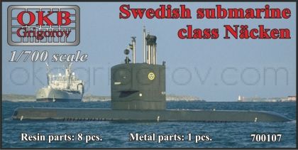 1/700 Swedish submarine class Näcken