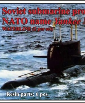 Soviet submarine project 667 AT Grusha (NATO name Yankee Notch),WATERLINE, (2 per set)