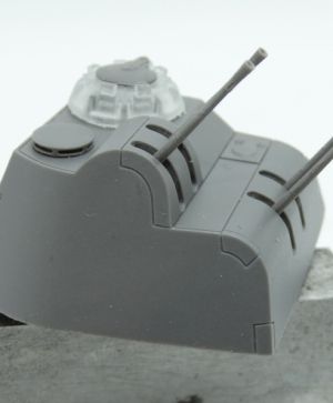 1/72 Turret for Pz.V Panther, 2 cm Flakvierlin, Rheinmetall proposal