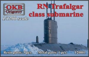 1/1200 Royal Navy Trafalgar class submarine