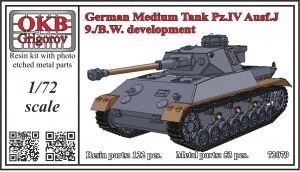 1/72 German Medium Tank Pz.IV Ausf.J, 9./B.W. development