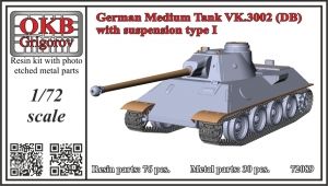 1/72 German Medium Tank VK.3002 (DB) with susspension type I (V72089)