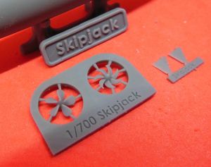1/700 USS Skipjack class, with towed array sonar (N700151)