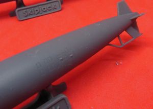 1/700 USS Skipjack class, with towed array sonar (N700151)