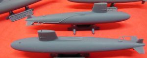 1/700 USS Skipjack class, with towed array sonar (N700151)