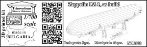 1/700 Zeppelin LZ 1, as build (N702002)