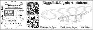 1/700 Zeppelin LZ 1, after modification (N702003)