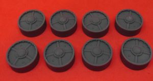 1/35 Idler wheels for M4 family, VVSS four spoke French type  (35037)