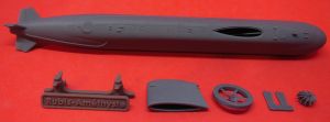 1/350 Rubis class submarine, final configuration (N350047)