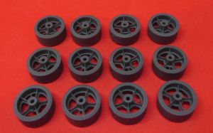 1/35 Wheels for M4 family, B168525 small bearing hubs, VVSS open spoke  (35040)