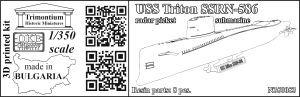 1/350 USS Triton SSRN-587 radar picket submarine (N350053)