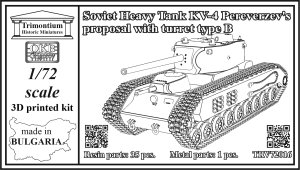 1/72 Soviet Heavy Tank KV-4, Pereverzev´s proposal with turret type B (TRV72016)