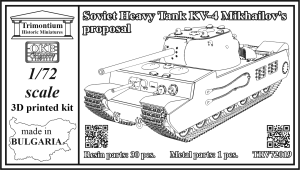 1/72 Soviet Heavy Tank KV-4, Mikhailov´s proposal (TRV72019)