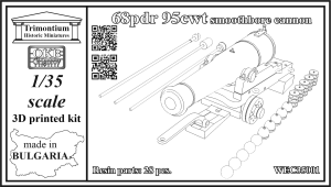1/35 68pdr 95cwt smoothbore cannon (WEC35001)