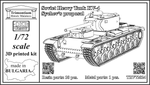 1/72 Soviet Heavy Tank KV-4, Sychev´s proposal (TRV72024)