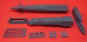 1/350 Soviet submarine project 629R, late (NATO name Golf I mod. SSQ) (N350056)