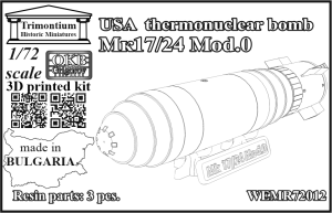 1/72  USA  thermonuclear bomb Мк17/24 Mod.0 (WEMR72012)