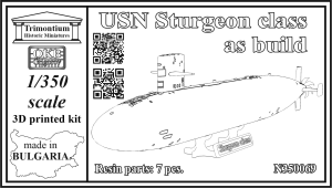 1/350 USN Sturgeon class, as build (N350069)